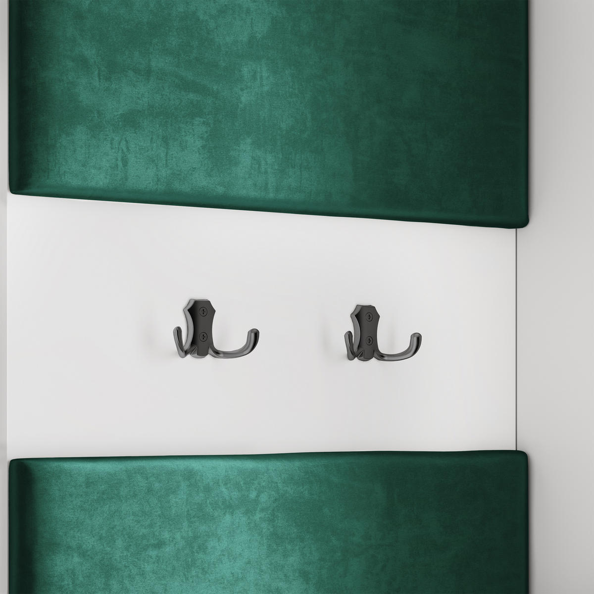 GARDEROBENSCHRANK VIRA 95/181/51 cm Modern Garderobe-Set Eiche Wotan - Eiche Wotan/Schwarz, Holzwerkstoff (95/181/51cm) - MASSENO