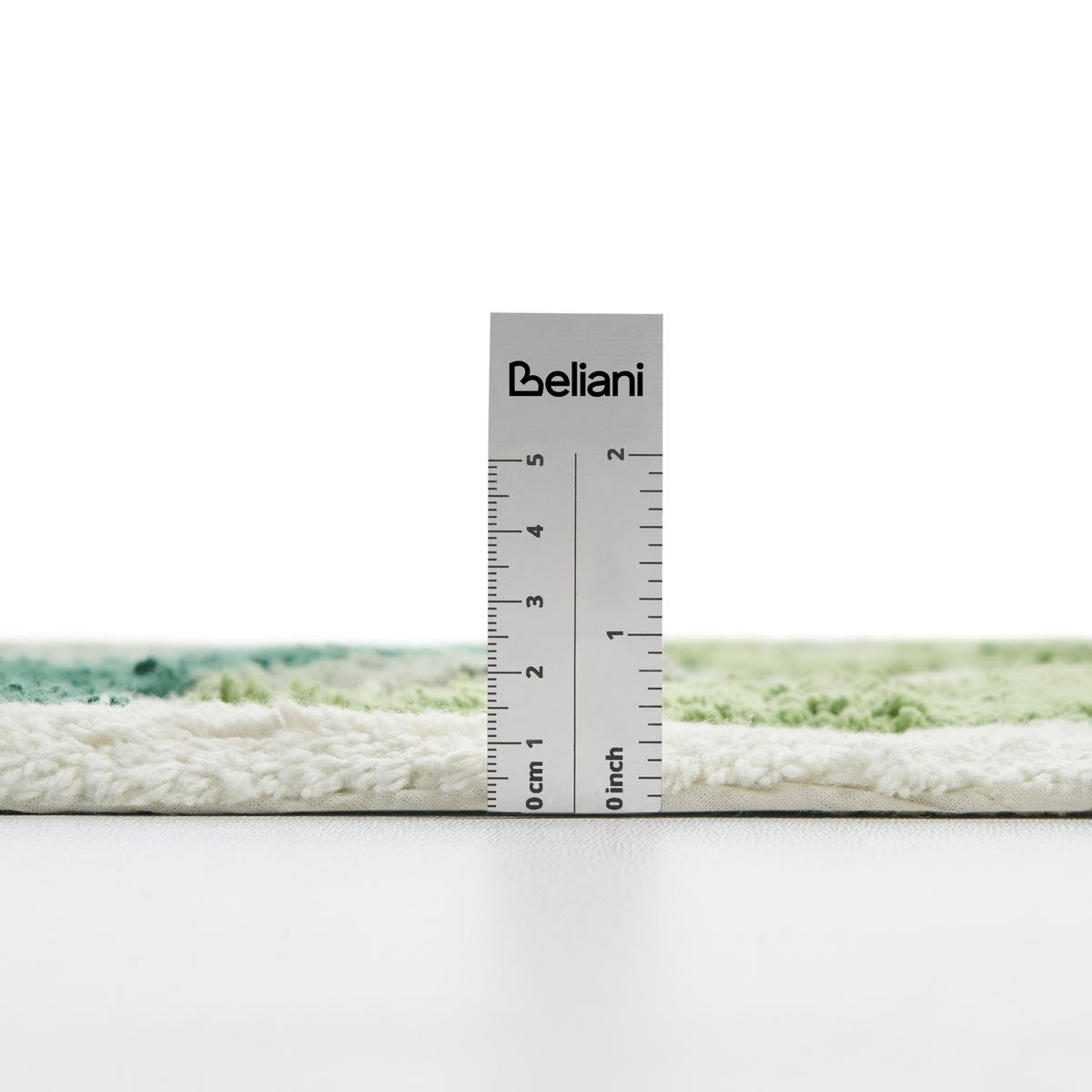KOUPELNOVÁ PŘEDLOŽKA Zelená 60/90 cm Bavlna Asan - tmavě zelená/zelená barva, textil (60/90cm) - Beliani