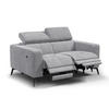 RELAXSOFA MORELLO 2-Sitzer, hellgrau, 2 x Relax Zero Gravity - Hellgrau, Holz/Textil (164/82/103cm) - Courtois Laville