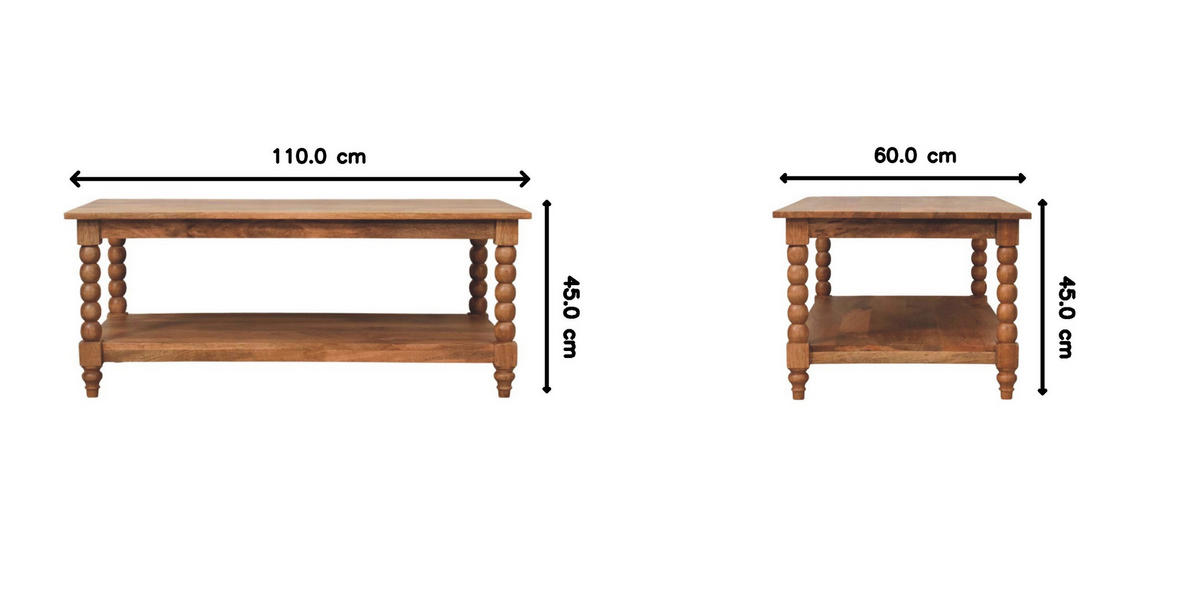 KOMODA Zaoblené hrany, 3 zásuvky - hnědá, dřevo (60/110/45cm) - Artisan Furniture