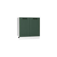 SPÜLENUNTERSCHRANK D80ZL P/L - ARVION - Praktische Küchenlösung - Grün, Holz/Metall (80/82/52.4cm) - ROYAL24_MARKT