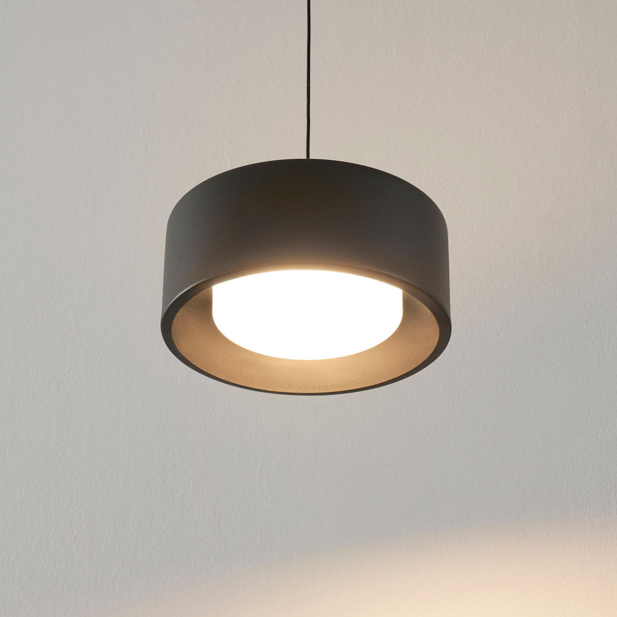 HÄNGELEUCHTE Prins, Schwarz, 15cm - Schwarz, Metall (15/15/6cm) - KOSILUM