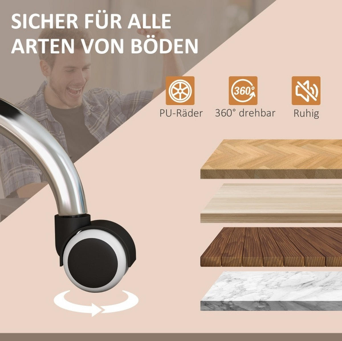 GAMINGSTUHL 64/70/110-118 cm, Massage & Wärme, 135° neigbar, höhenverstellbar, Dunkelgrau - Dunkelgrau, Kunststoff (70/118/64cm) - Redom