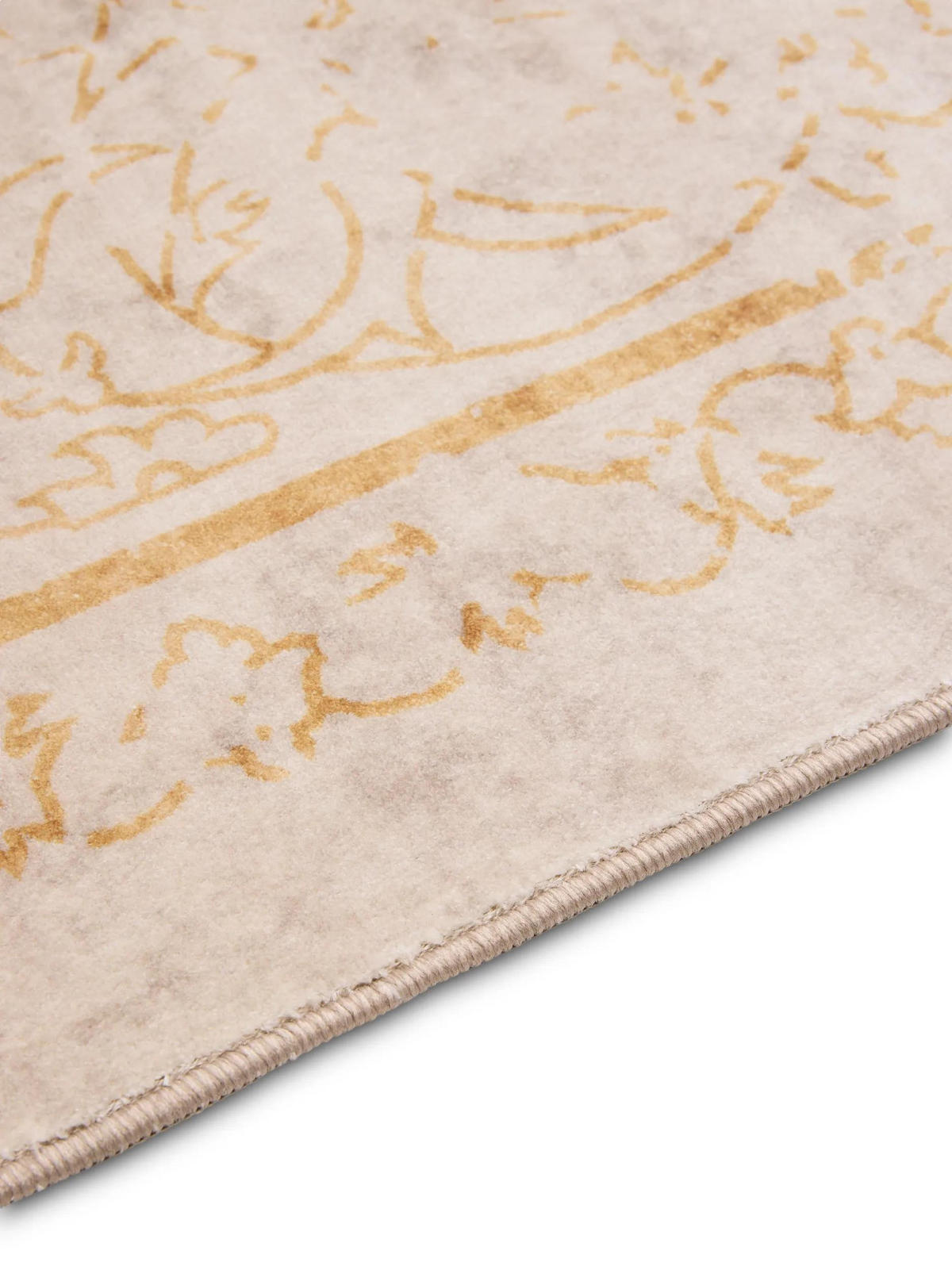 VINTAGE-TEPPICH Miray waschbar 200/300 cm - Beige/Gelb, Kunststoff (200/300cm) - benuta Nest