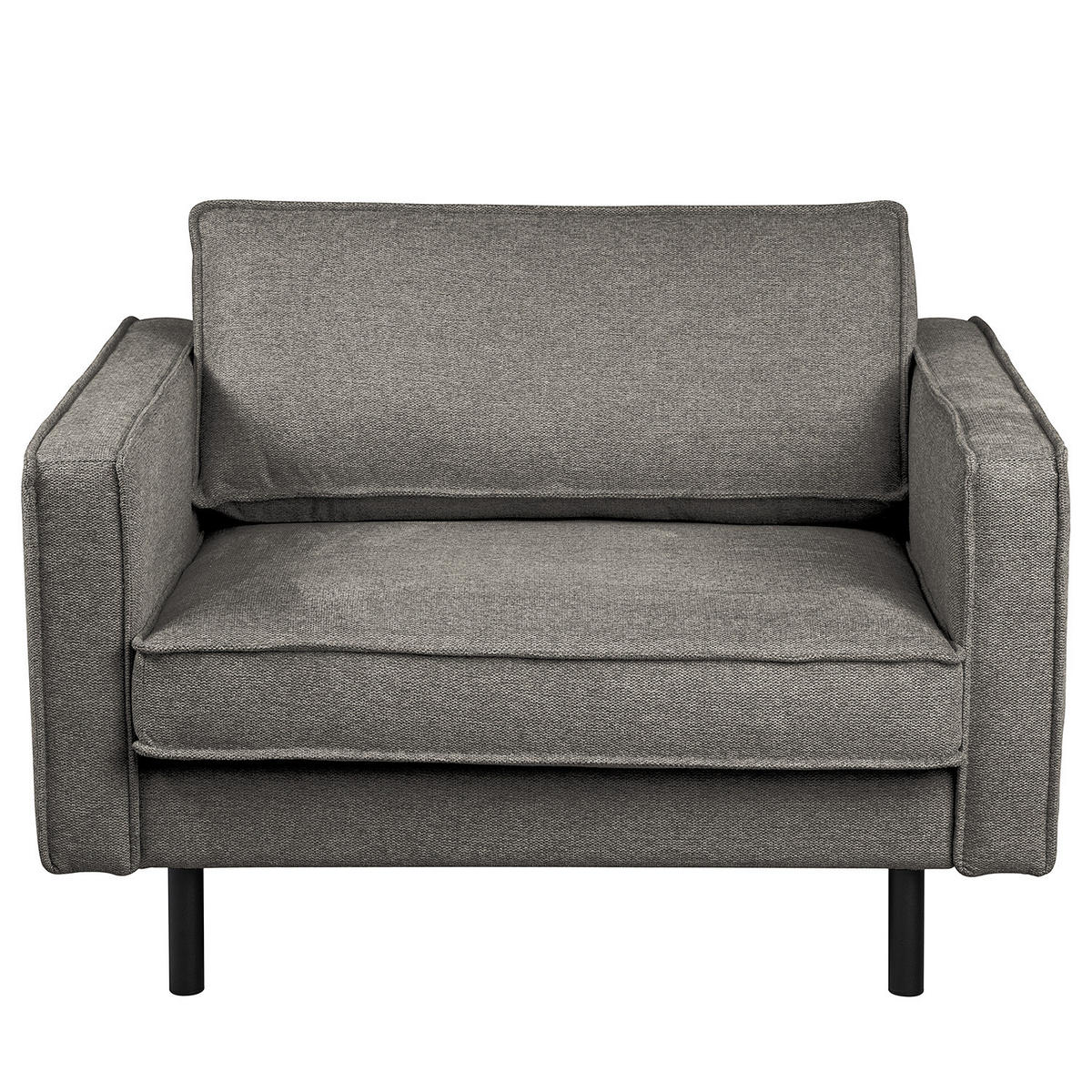 XL SESSEL - Dunkelgrau/Schwarz, Wellpappe/Textil (117/81/96cm) - home24