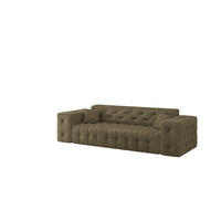 SOFA 3-sitzer Chantal In Moly - Grün, Holzwerkstoff/Textil (251/78/96cm) - Fun Möbel