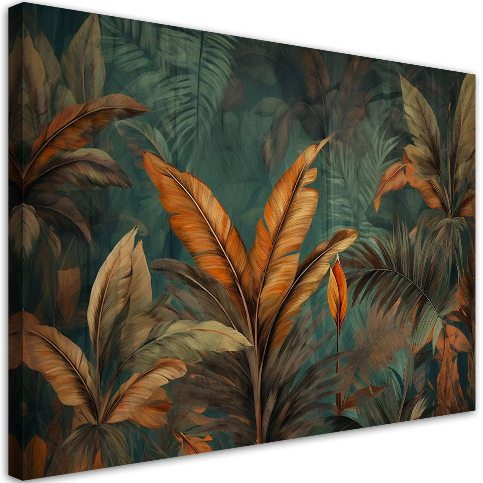 KUNSTDRUCK Grün 90/60 cm - Grün, Textil (90/60cm) - KUNSTLOFT