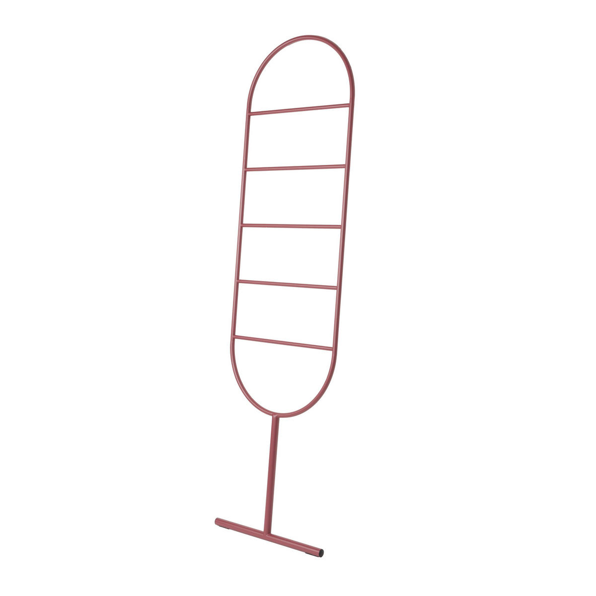 DEKORATIVE LEITER Tess Rot - Rot, Metall (45/165.5/2.5cm) - Zuiver