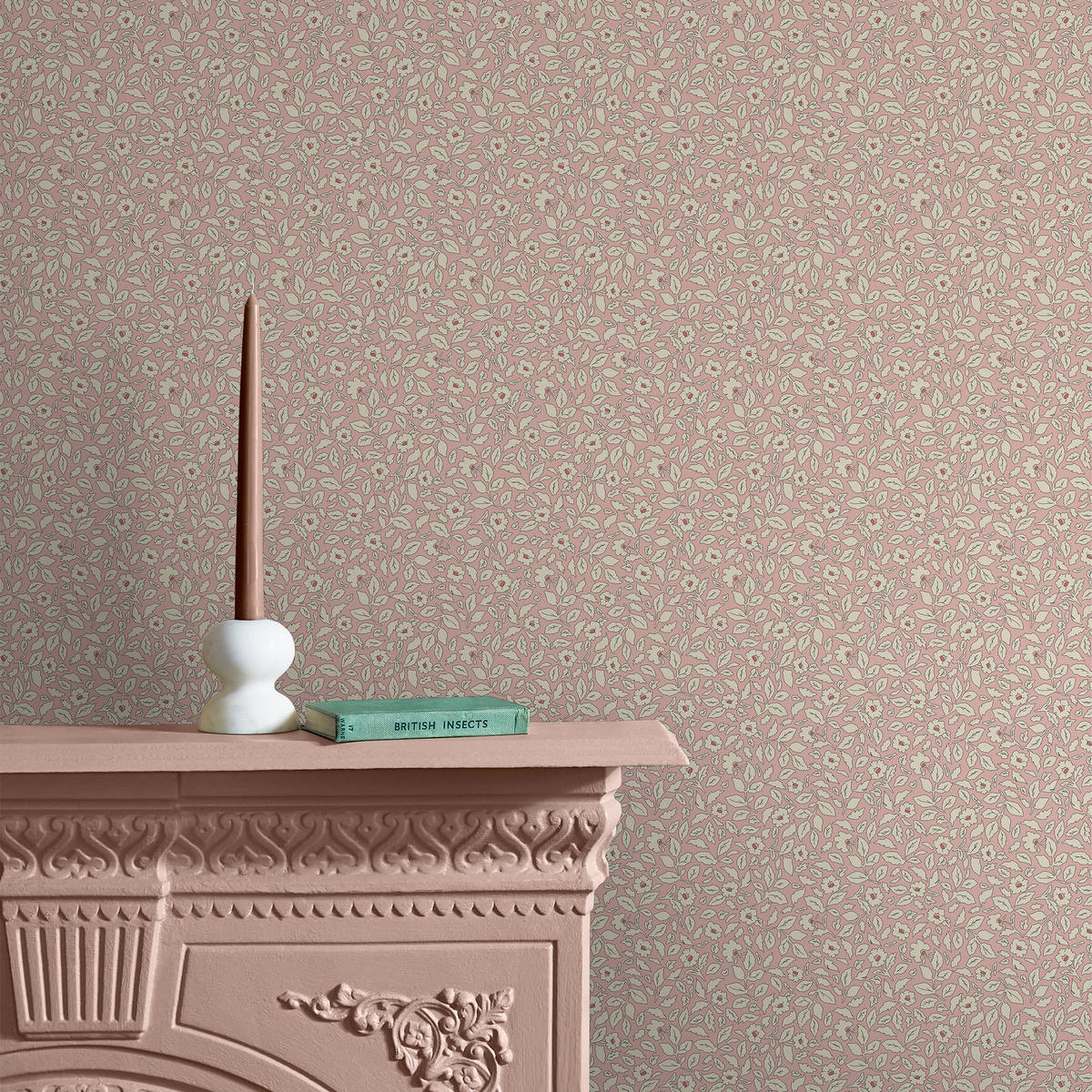 VLIESTAPETE Ditsy Blumig 1000x52cm - Pink/Altrosa, Papier/Kunststoff (52/1000cm) - Joules
