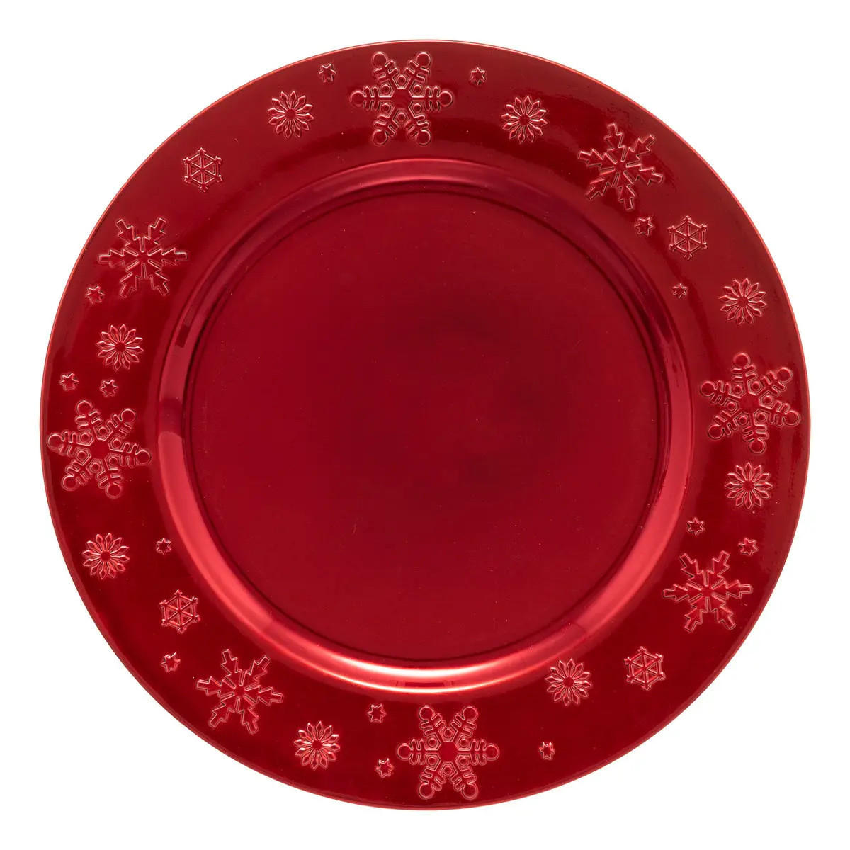 UNTERTELLER Weihnachten Ø 33 cm - Rot, Kunststoff (33cm) - Atmosphera Createur d´interieur