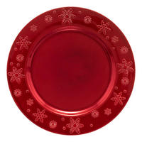 UNTERTELLER Weihnachten Ø 33 cm - Rot, Kunststoff (33cm) - Atmosphera Createur d´interieur