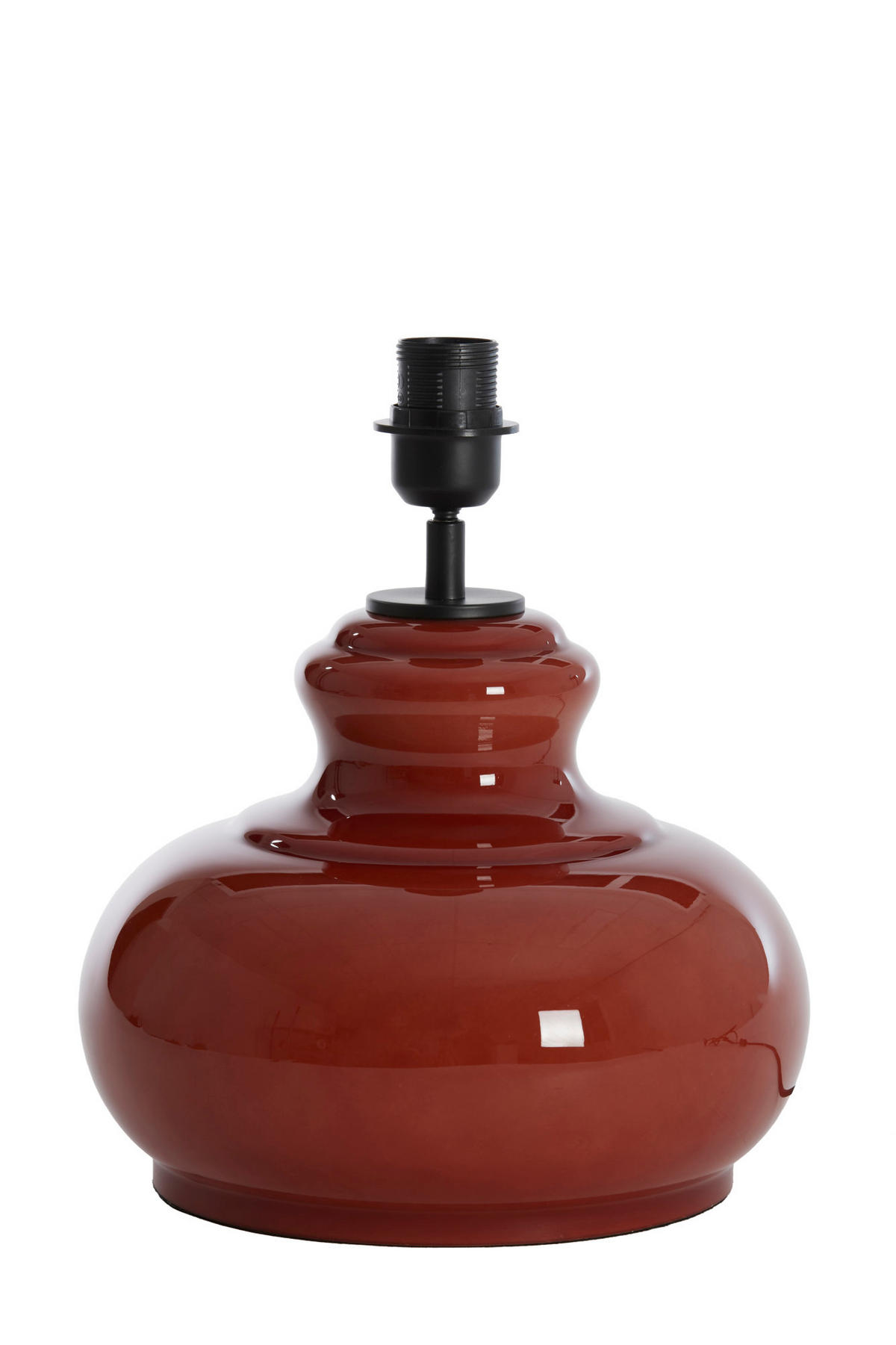 LAMPENFUSS Grün Braun Ø28,5/33 cm - Braun, Glas (28.5/28.5/33cm) - Light & Living