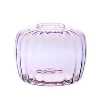BLUMENVASE BALLERINA GERIFFELT, 19 CM - Transparent/Magnolie, Glas (26/19.4cm) - Krosno Glass