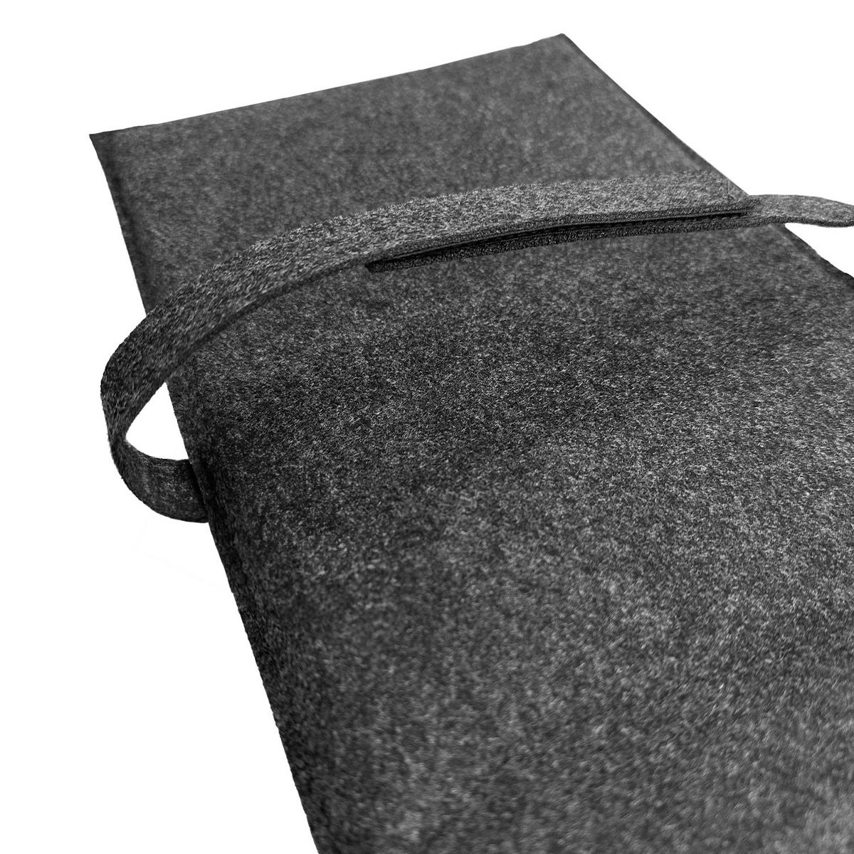 BANKAUFLAGE - Dunkelgrau, Textil (110/25/2cm) - Miqio Design