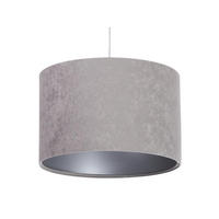 HÄNGELEUCHTE Grau 30/20 cm - Silberfarben/Grau, Kunststoff (30/0.45/20cm) - ONZENO