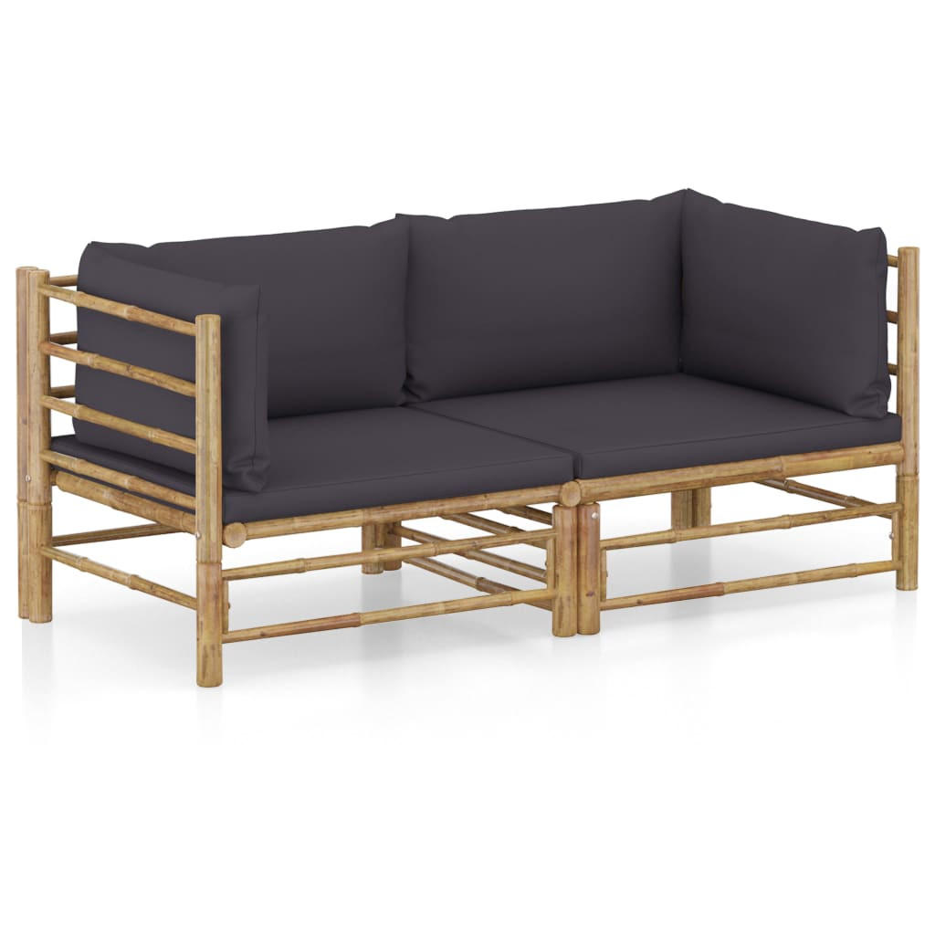 GARTENSET Renwick 2-teilig - Grau, Naturmaterialien - Nettlife