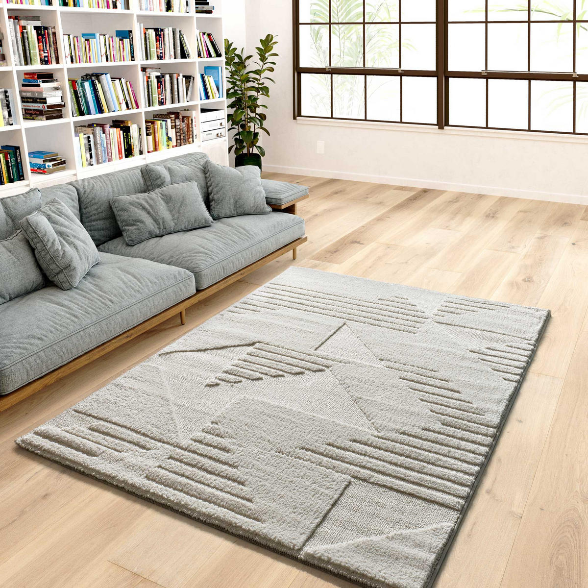 WEBTEPPICH Creme Numa 160/230 cm - Creme, Naturmaterialien/Textil (160/230cm) - Atticgo
