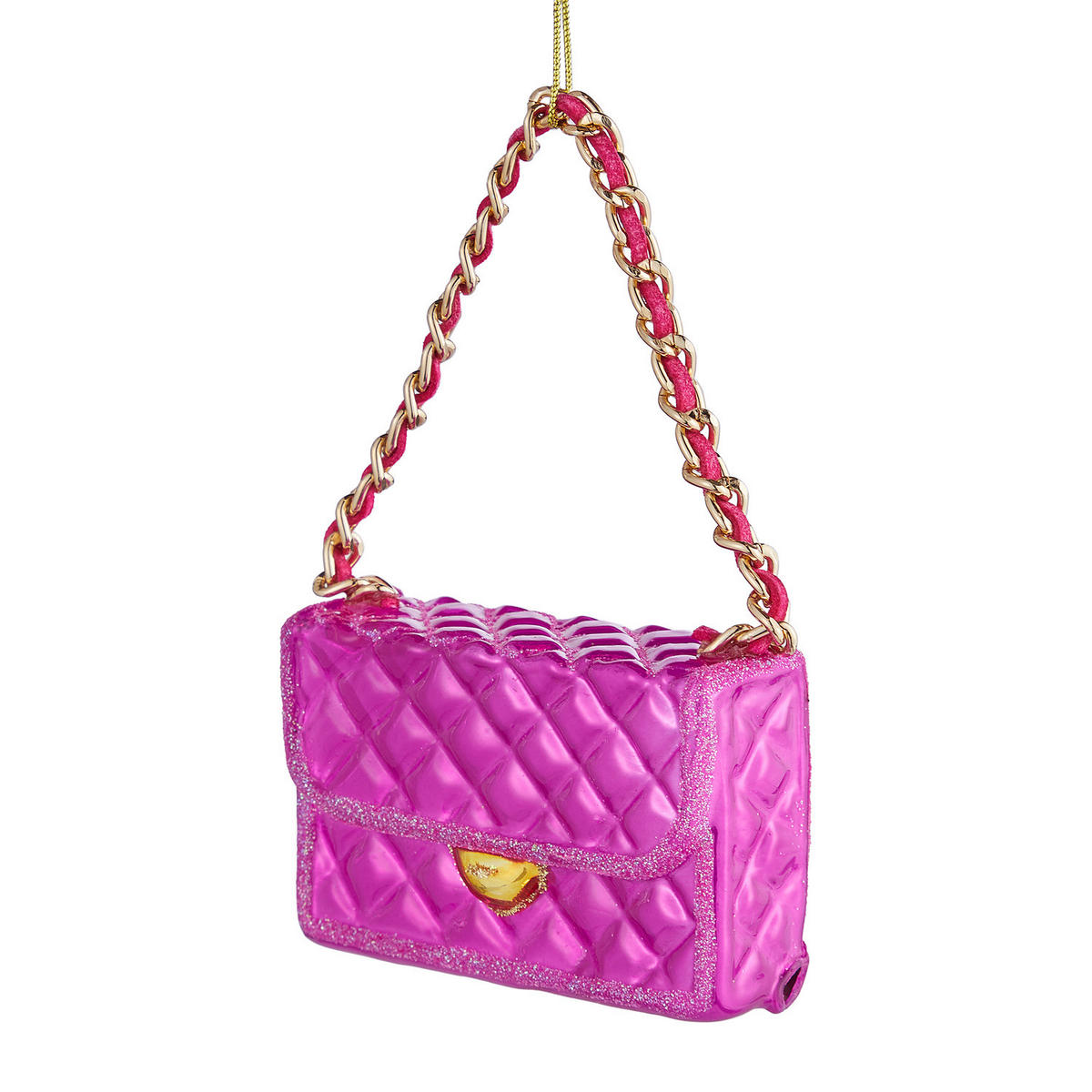 BAUMANHÄNGER Hang On Handtasche - Pink, Glas (3/5/8cm) - Butlers