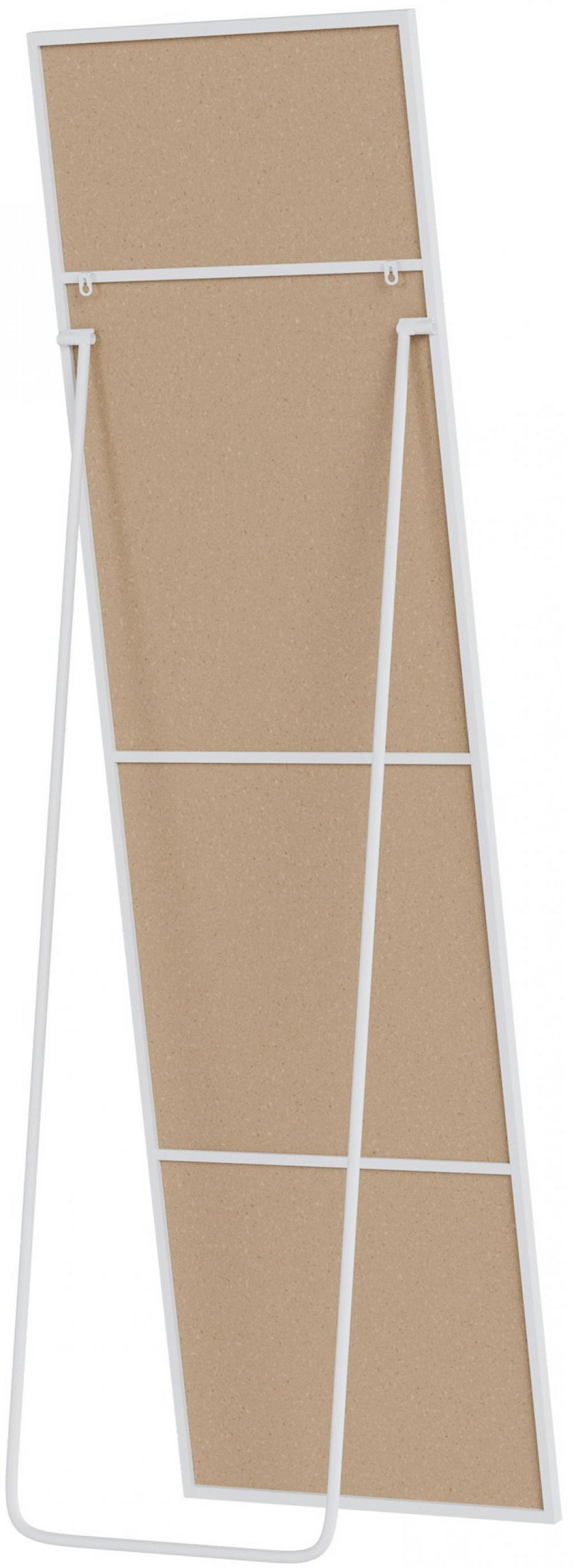 STANDSPIEGEL eckig 40/3/140 cm Glas Weiß Matt - Weiß, Glas (40/140/3cm) - CLP