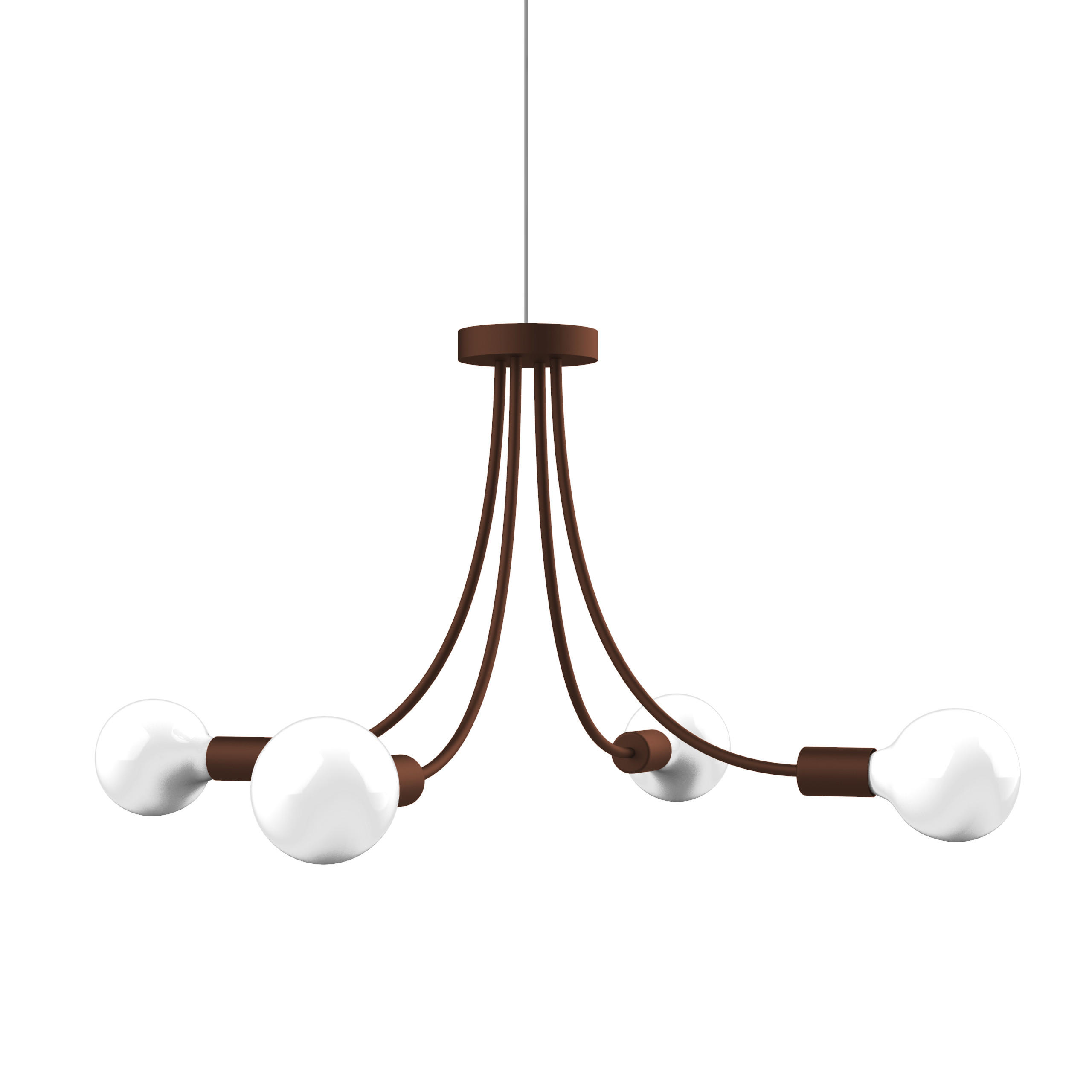 HÄNGELEUCHTE - Dunkelbraun, Metall (60/60/40cm) - Lumicom