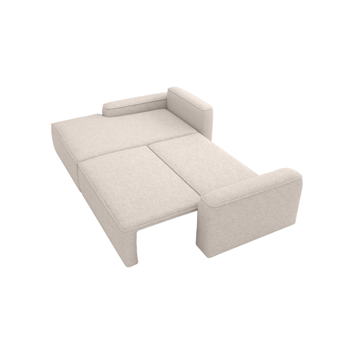 ECKSOFA OTATTI mit Schlaffunktion, Beige - Beige, Textil (245/160cm) - Fedve