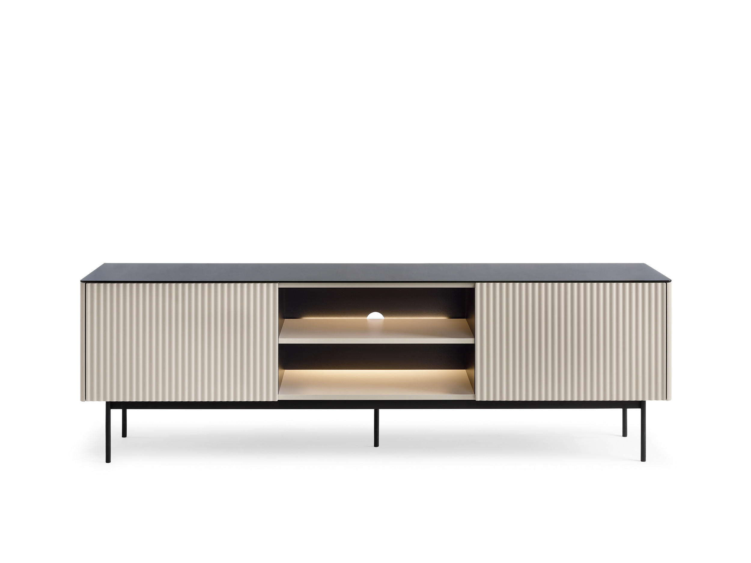 TV-SCHRANK: Kaschmir, 180 x 52 x 39 cm - Kaschmir, Holzwerkstoff (180/52/39cm) - 3XE LIVING