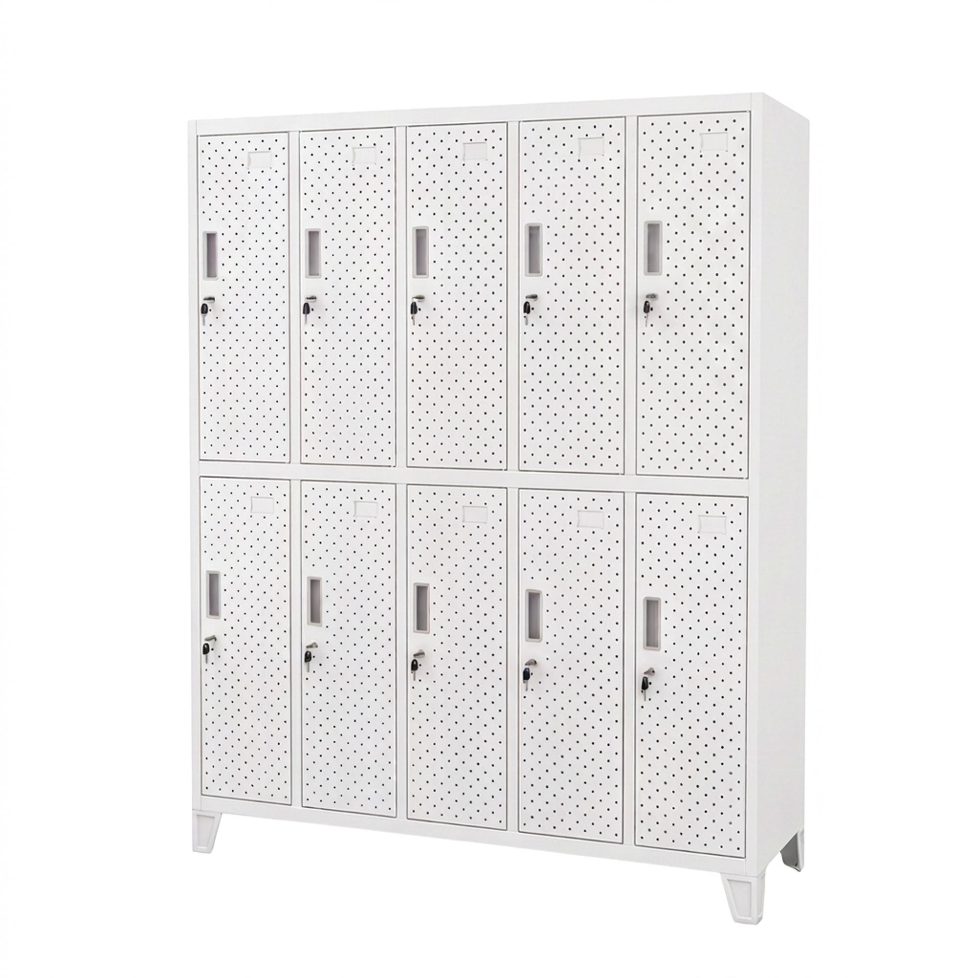 ARBEITSSCHUTZ-KLEIDERSCHRANK BARTEK PRO 172x136x45 cm - Weiß, Metall (136/172/45cm) - Jan Nowak