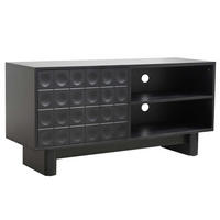 TV-SCHRANK, Schwarz - Schwarz, Holz (40/58/120cm) - Oviala