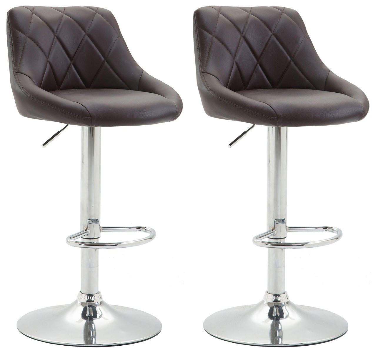 furnicato Barhocker Braun 46x83x49 cm