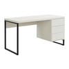 SCHREIBTISCH mit 3 Schubladen - MDF & Metall - Beige & Schwarz - TIMFIA - Beige, Holz (140/60/75cm) - Pascal Morabito