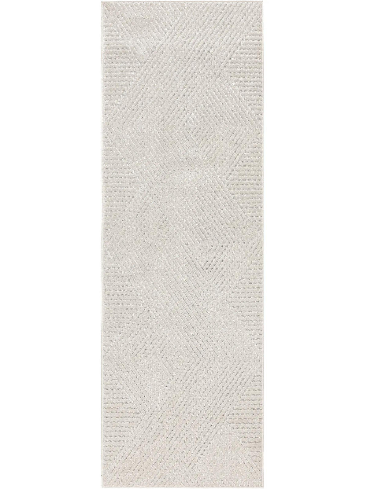 OUTDOORLÄUFER Mars Cream 80x240 cm - Creme, Naturmaterialien/Textil (80/240cm) - benuta Pop