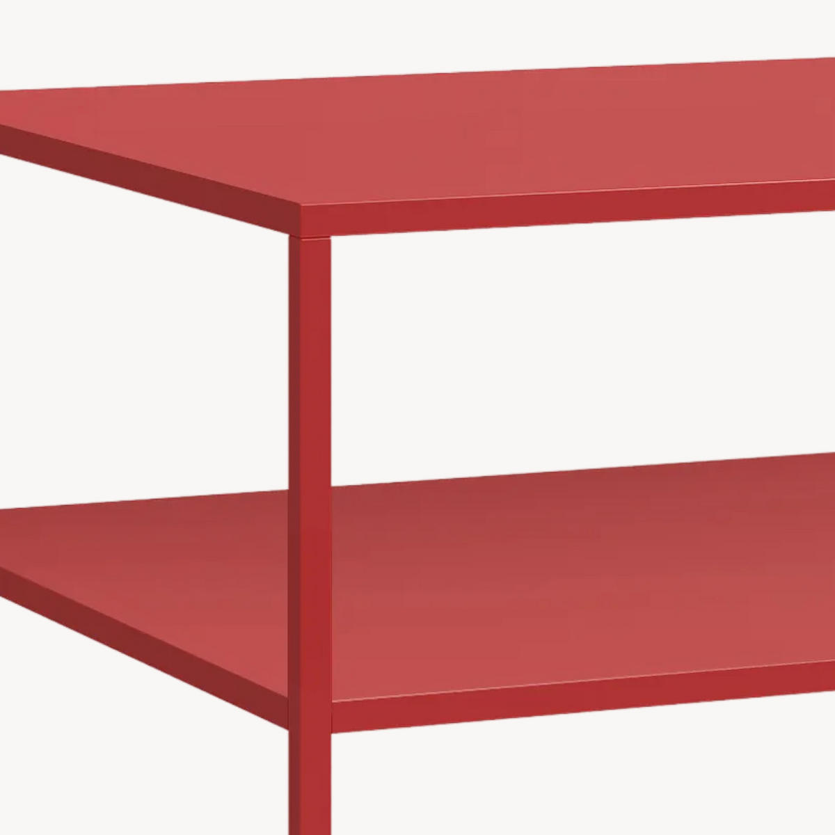 COUCHTISCH Solund 45/90/60 cm - Rot, Metall (60/90/45cm) - [en.casa]