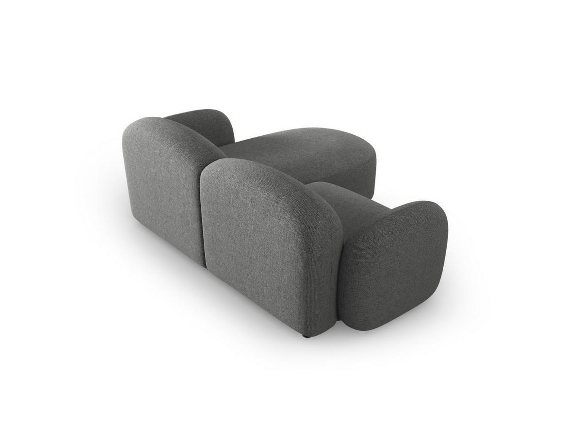 ECKSOFA links Blair aus Chenille-Stoff dunkelgrau mischung 3 Sitzplätze - Dunkelgrau, Textil (155/194cm) - Micadoni