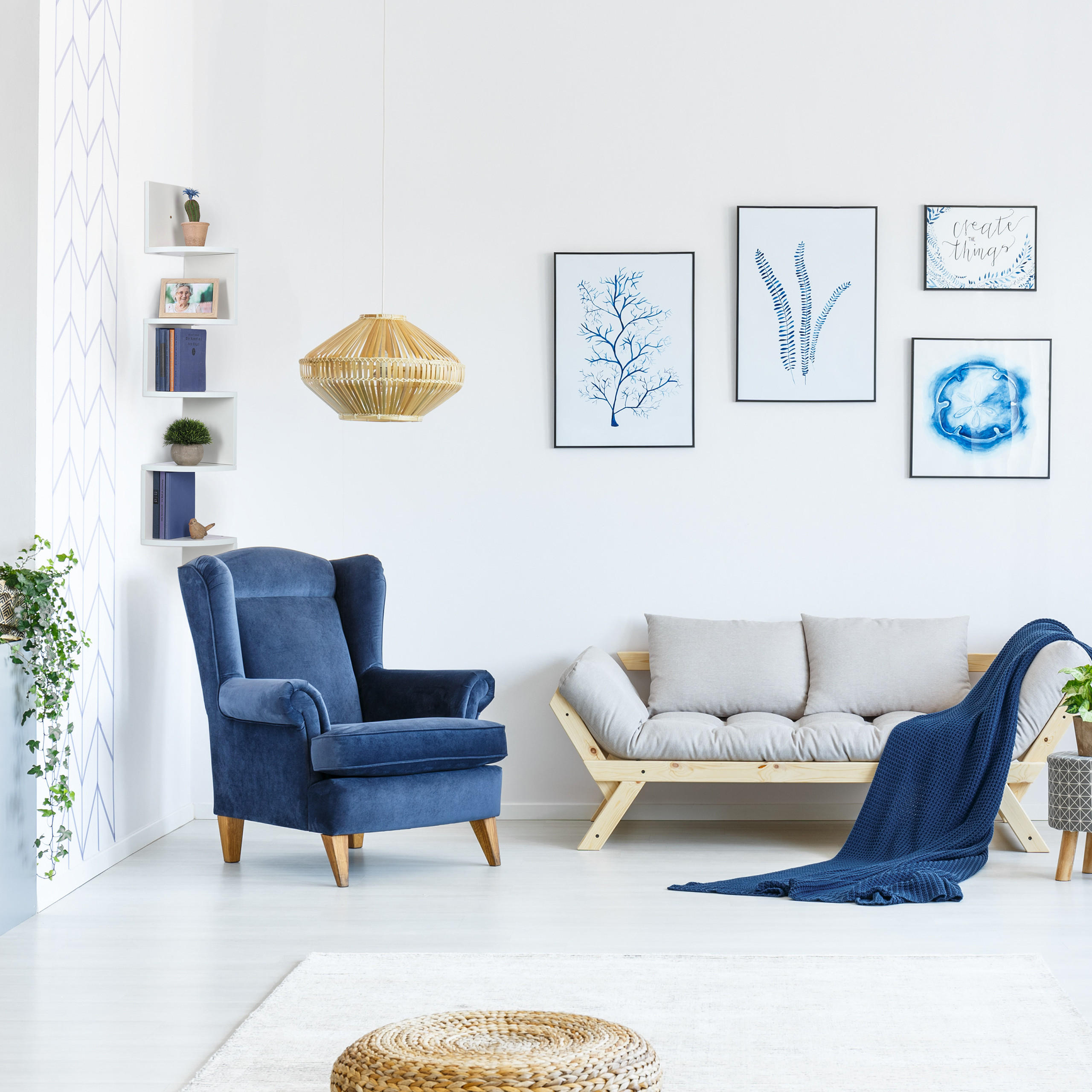 ECKREGAL - Weiß, Holzwerkstoff (19.5/122/19.5cm) - Relaxdays