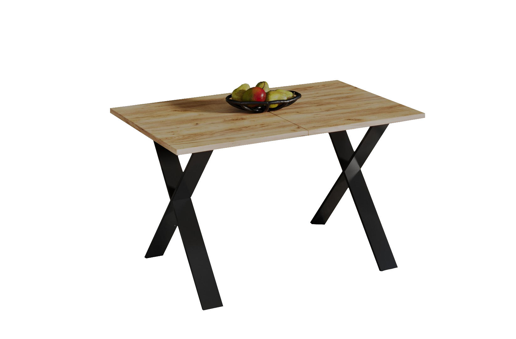 ESSTISCH Stol X ausziehbar bis 210 cm - Eiche Bianco, Holzwerkstoff (130/80/75cm) - Endo-Moebel