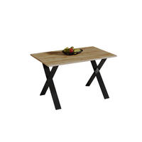 ESSTISCH Stol X ausziehbar bis 210 cm - Eiche Bianco, Holzwerkstoff (130/80/75cm) - Endo-Moebel