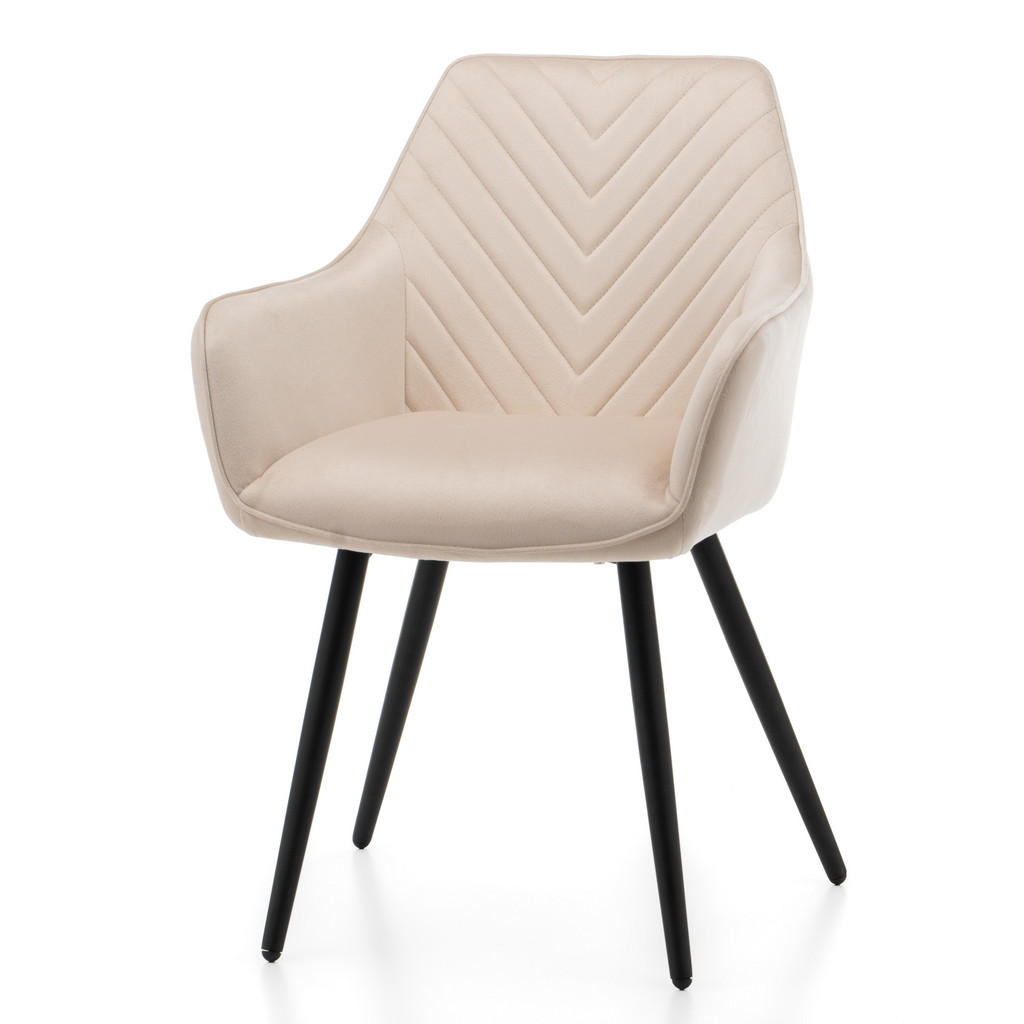 Thumbnail - NEW Home Stuhl, Beige, Ecru, Textil, 58x87x60 cm, Esszimmer, Stühle, Esszimmerstühle, Vierfußstühle