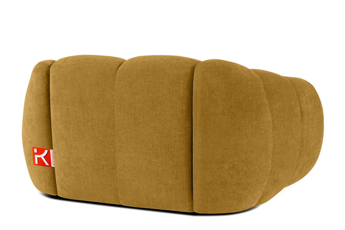 SESSEL FLAVA, Honigfarben - Honig, Holz/Holzwerkstoff (160/76/100cm) - KONSIMO®