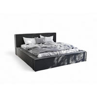 POLSTERBETT Aldana Komplettset - Schwarz, Holzwerkstoff/Textil (120/200cm) - Fun Möbel