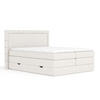BOXSPRINGBETT Rosabel Creme 160/200 cm mit Matratze und Topper - Creme/Schwarz, Holz/Holzwerkstoff (160/200cm) - Maison de Reve
