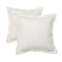 OUTDOOR-KISSEN 2er-Set natur 45/45 cm - Naturfarben, Textil (45/45cm) - Homescapes