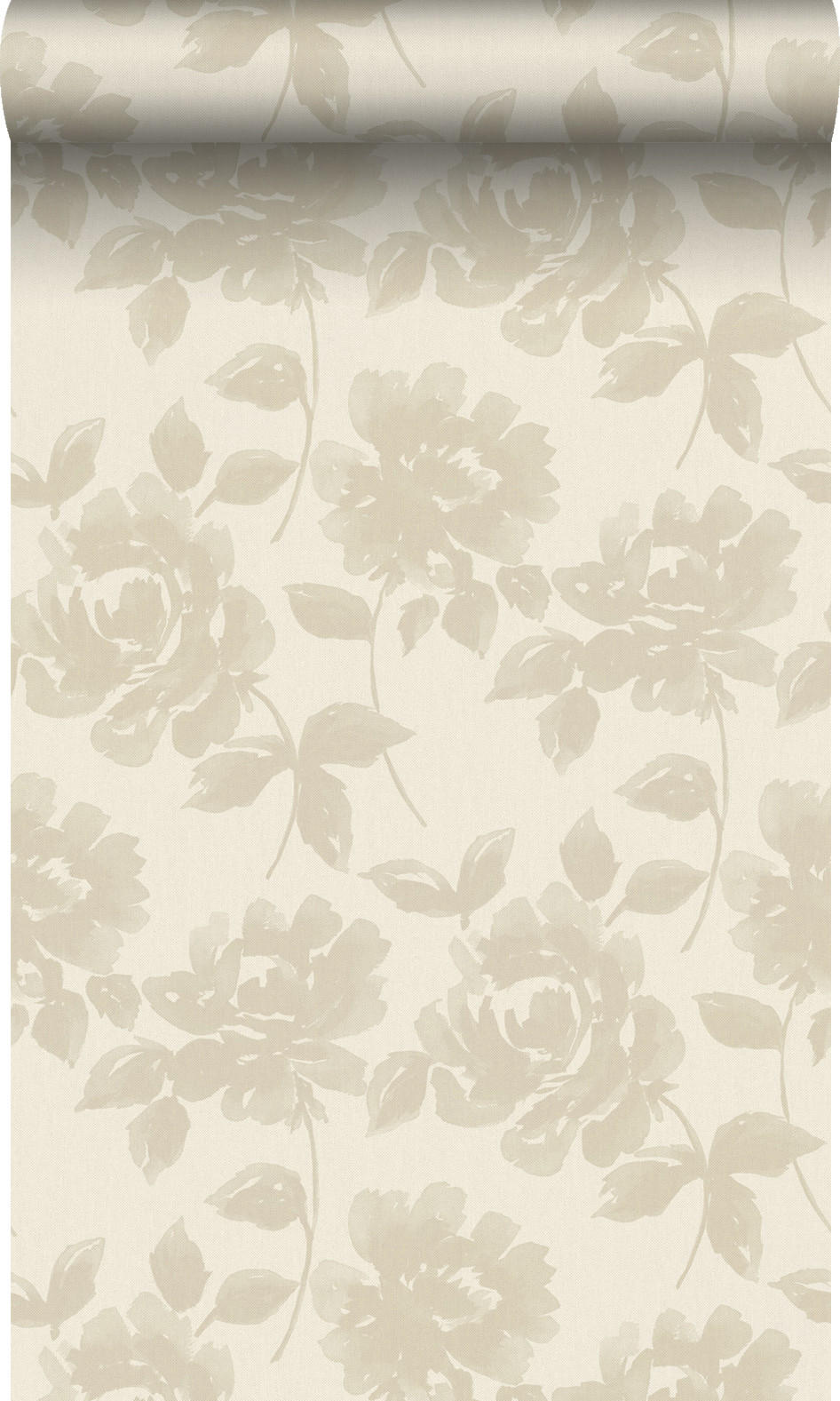 TAPETE Rosen 53 cm x 10.05 m - Beige, Papier (53/1000cm) - Origin Wallcoverings