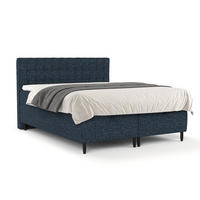 BOXBETT Milo Marineblau 180/200 cm - Schwarz/Dunkelblau, Holz/Holzwerkstoff (180/200cm) - Maison de Reve