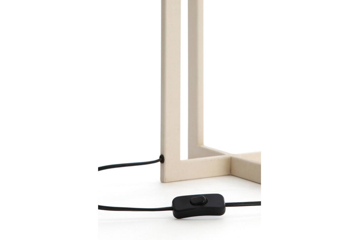 LAMPENFUSS MACE 21x21x46 cm, Metall, Creme - Creme, Metall (21/21/46cm) - Light & Living