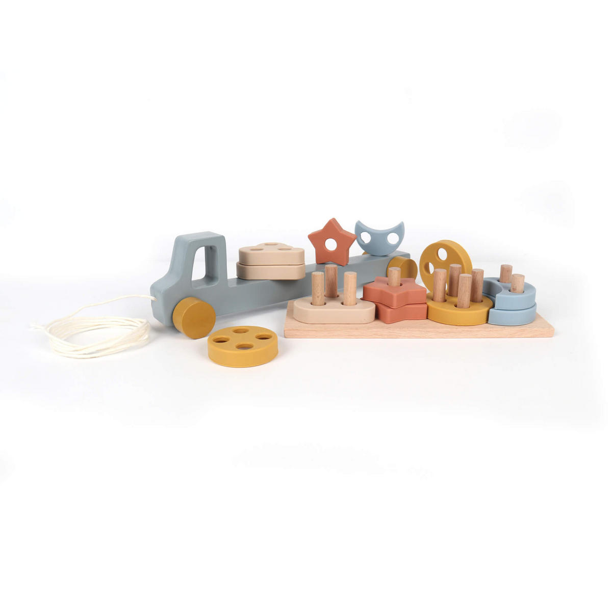 HOLZSPIELZEUG LKW - Multicolor, Holz (27.5/7.5cm)