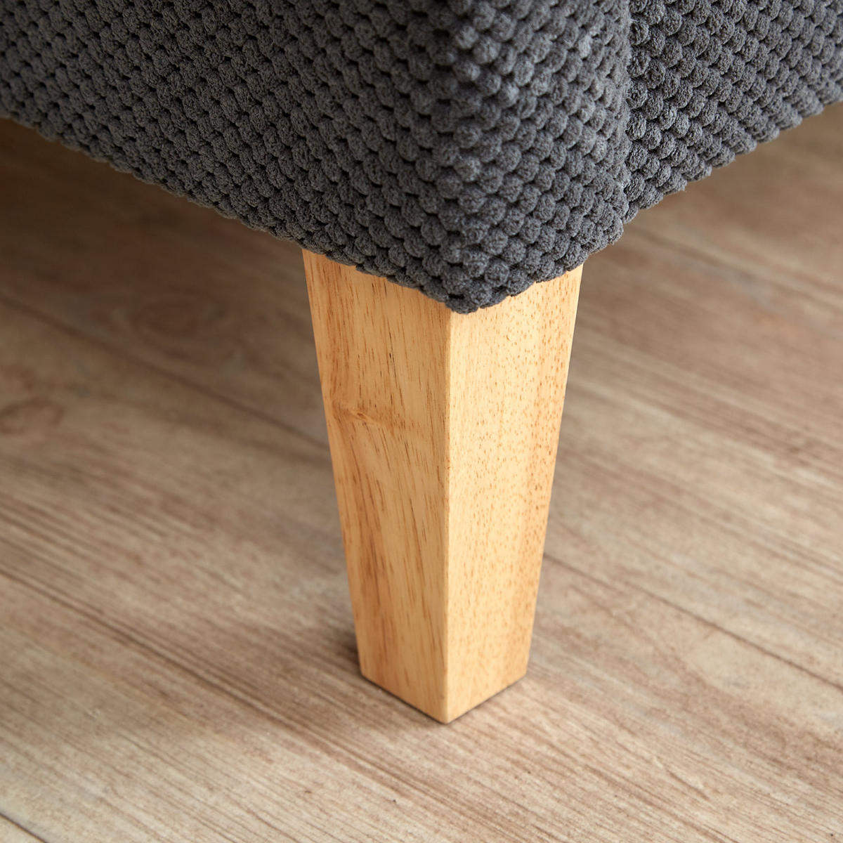 POLSTERBETT mit Matratze 140/200 cm in Anthrazit - Grau, Textil (140/200cm) - Homestyle4u