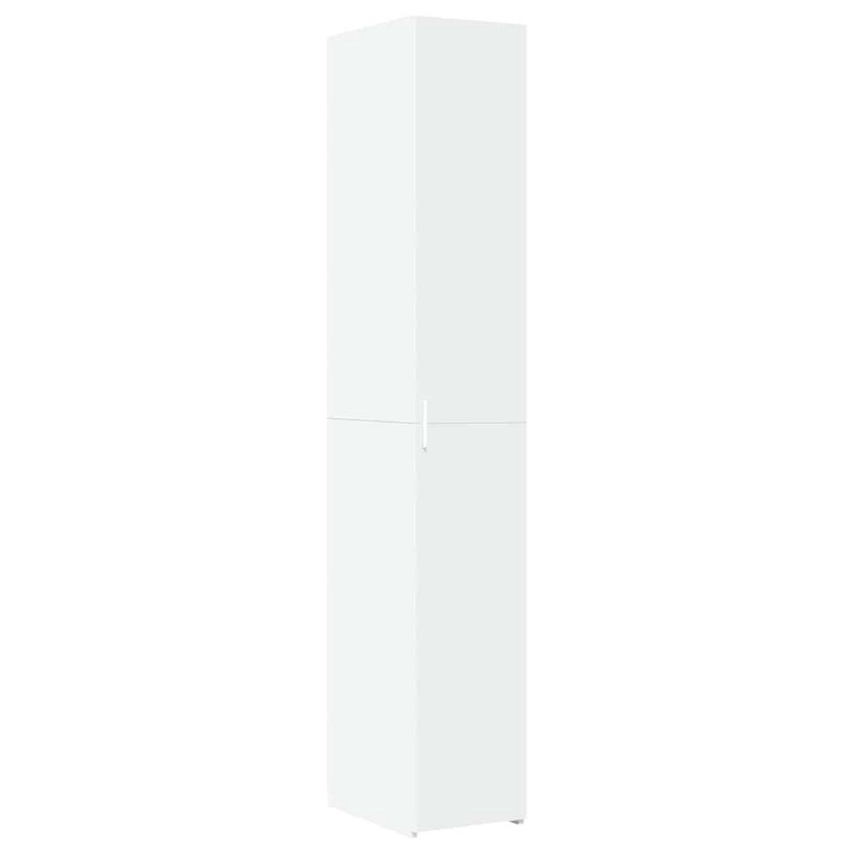HOCHSCHRANK Schmal Weiss 30/42.5/225 Cm Holzwerkstoff - Weiß, Holzwerkstoff (42.5/225/30cm) - vidaXL