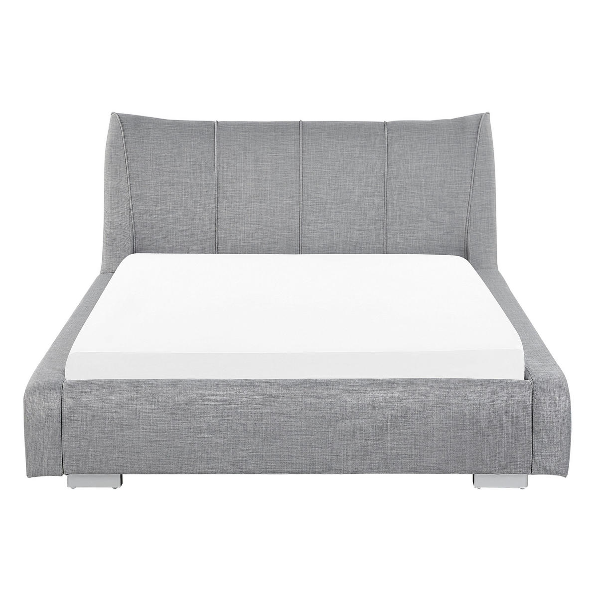WASSERBETT 140/200cm Hellgrau Nantes - Hellgrau, Textil (140/200cm) - Beliani