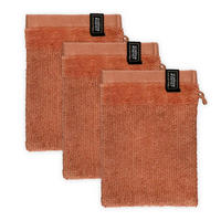WASCHHANDSCHUH BAUMWOLLE SENSE 3ER SET - Rostfarben, Textil (16/21cm) - Schöner Wohnen