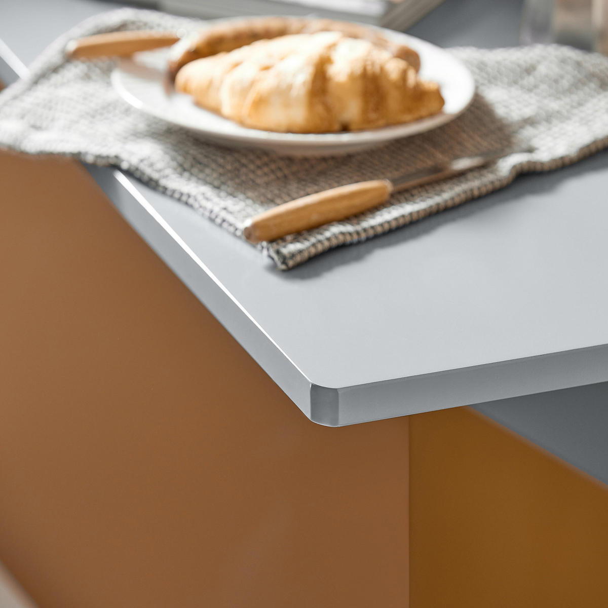 WANDKLAPPTISCH Grau - Hellgrau, Holzwerkstoff (60/6/40cm) - SoBuy
